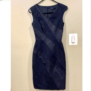 Karen Millen Black Pieced Modernist Pencil Dress